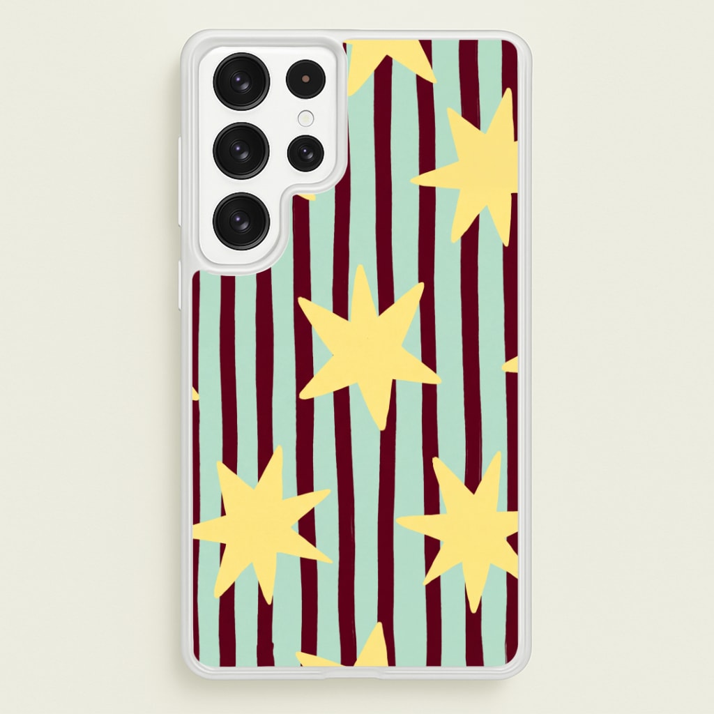 Butter Stars On Stripes Phone Case