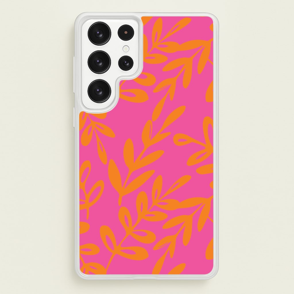 Pink & Orange Leaves - Foliage Phone Case