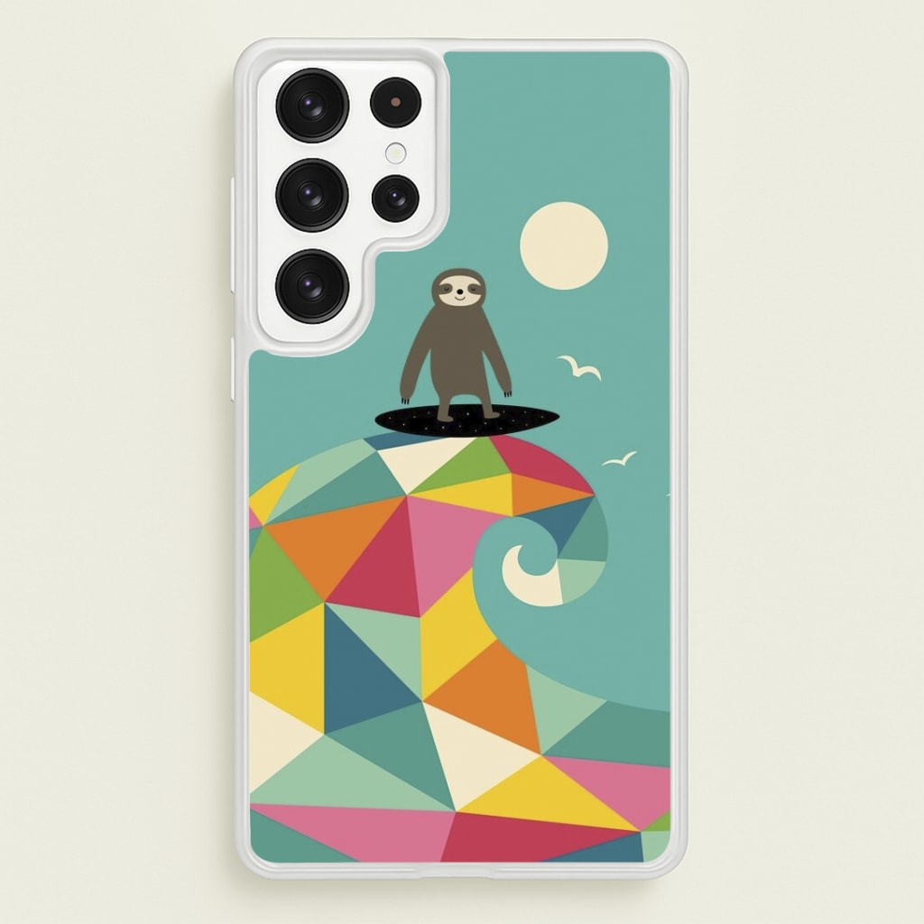 Surfing Sloth Phone Case
