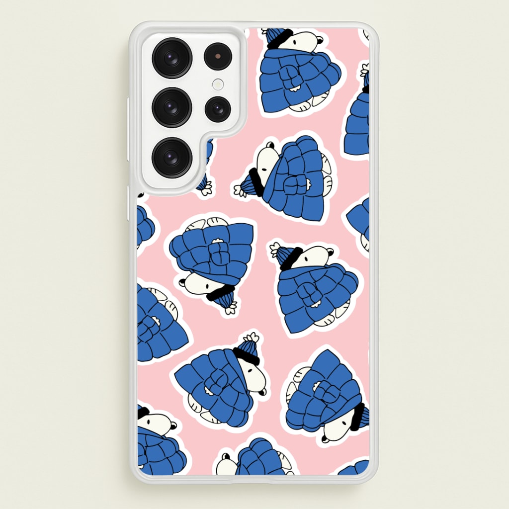 Cartoon Beagle Puffer Jacket Pattern Phone Case