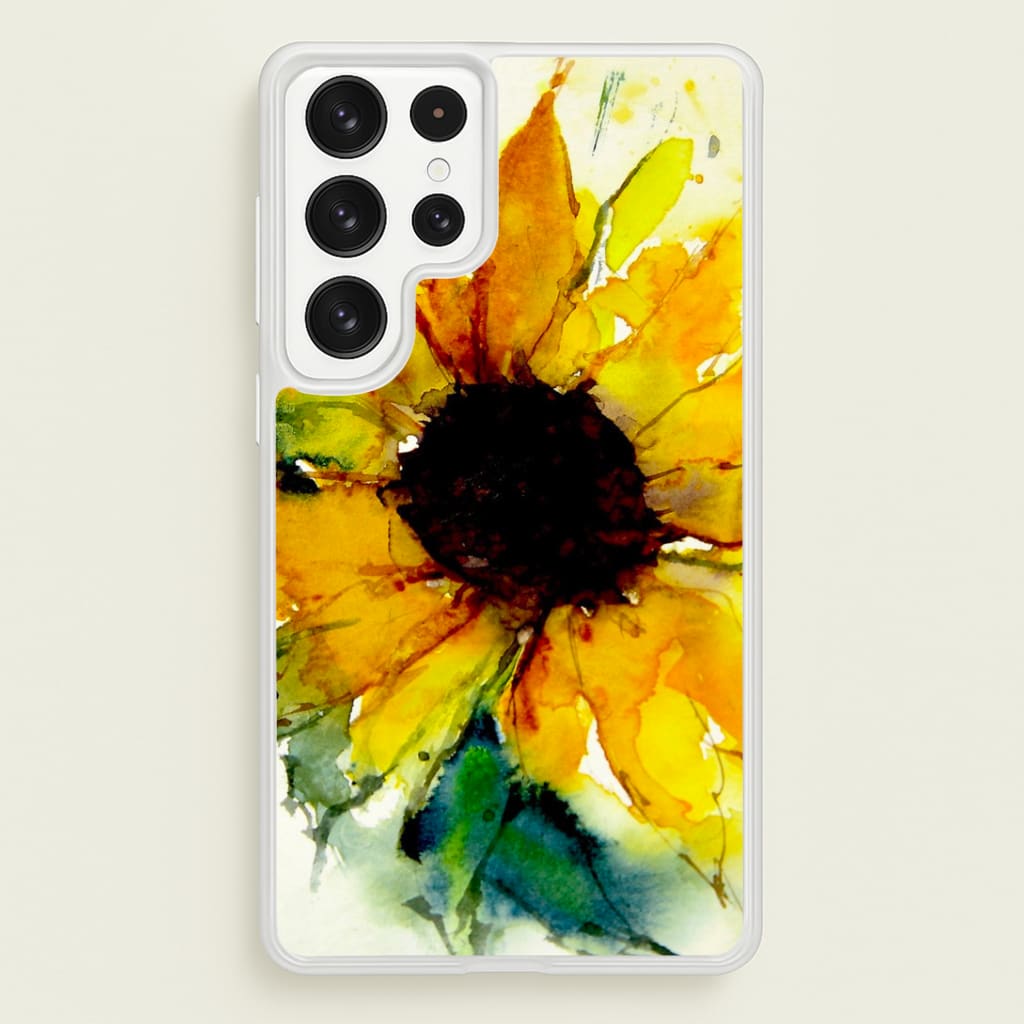 Watercolour Sunflower Phone Case