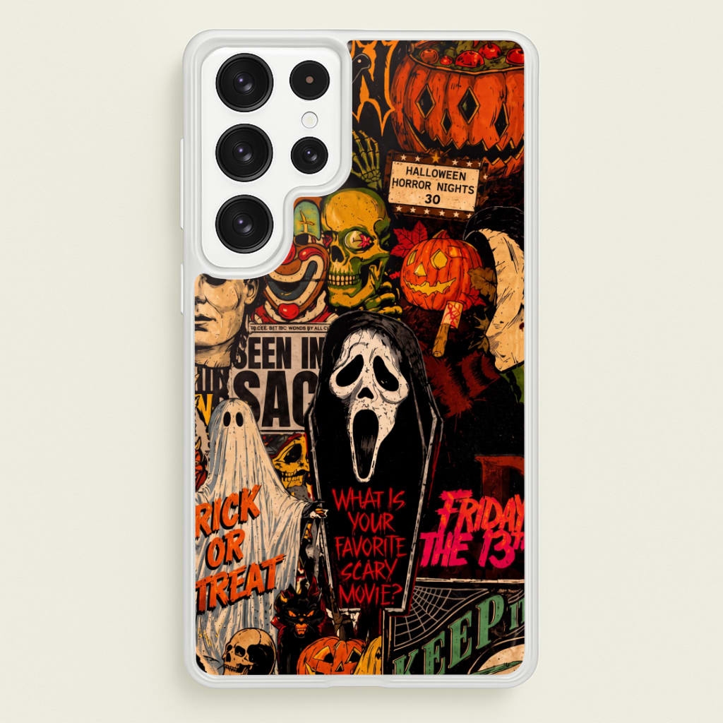 Horror Movie Sticker Collage Phone Case