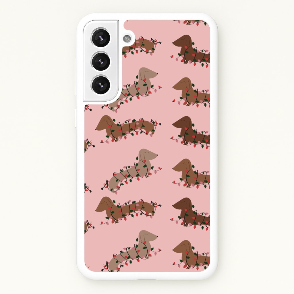 Dachshund Christmas Pattern Phone Case