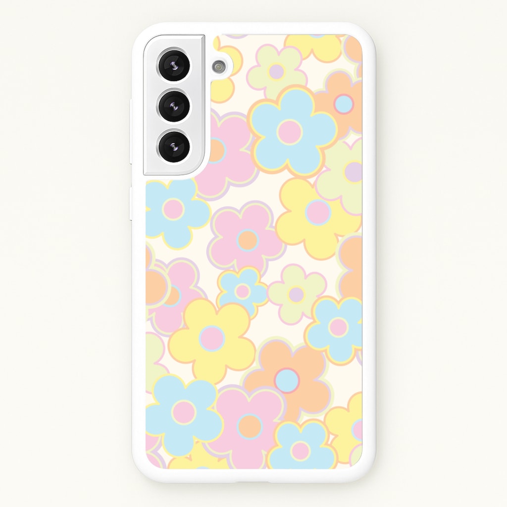 Pastel Abstract Flowers Pattern Phone Case