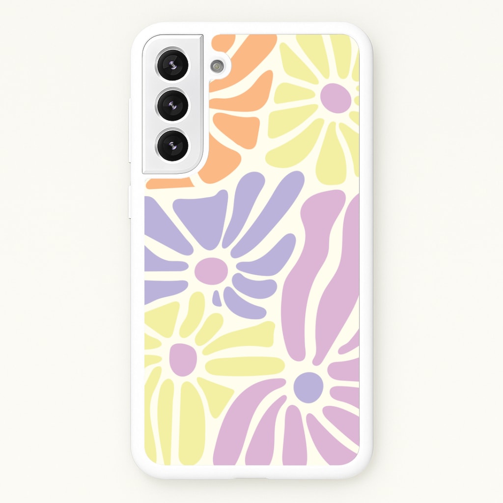 Pastel Abstract Flowers Phone Case