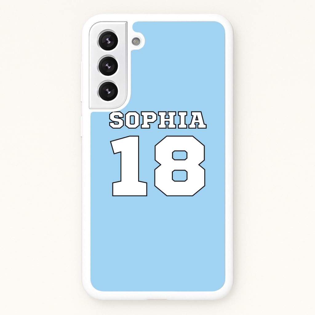 Light Blue - Personalised Football Phone Case