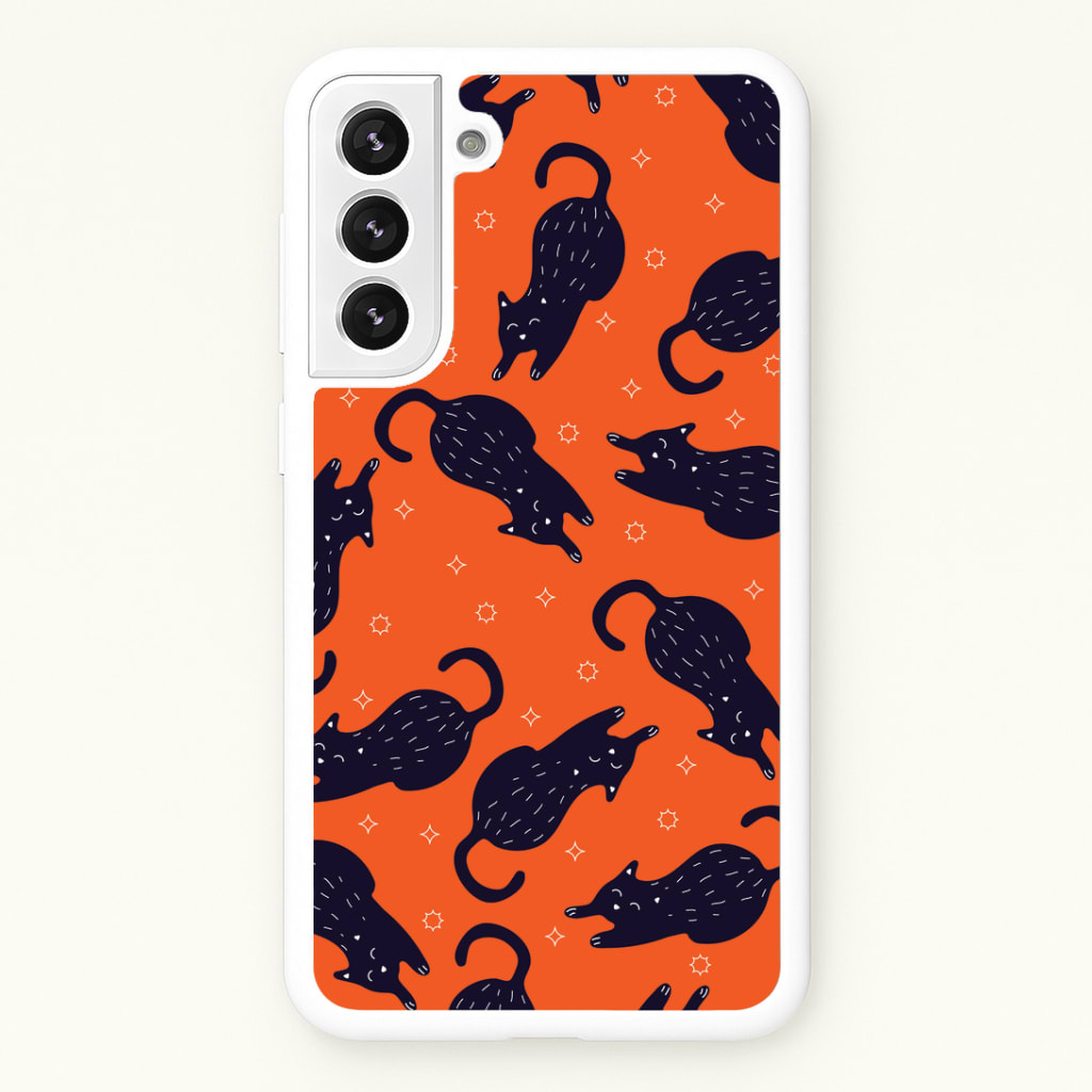 Black Cats And Stars Pattern Phone Case