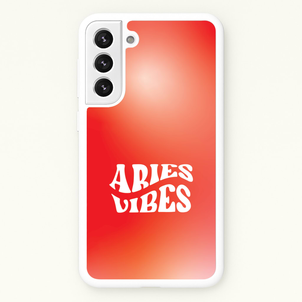 Aries Vibes Gradient Zodiac Phone Case
