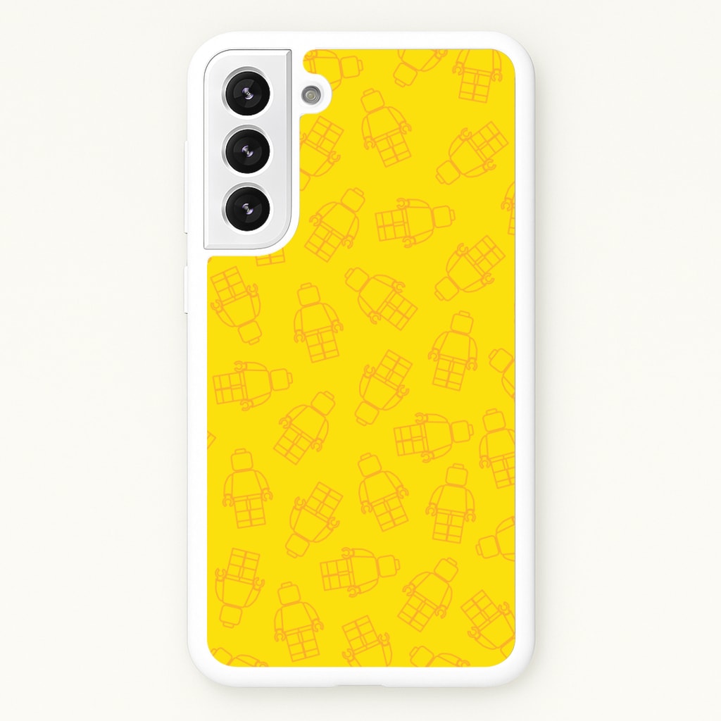 Bricks Figures Pattern Yellow Phone Case