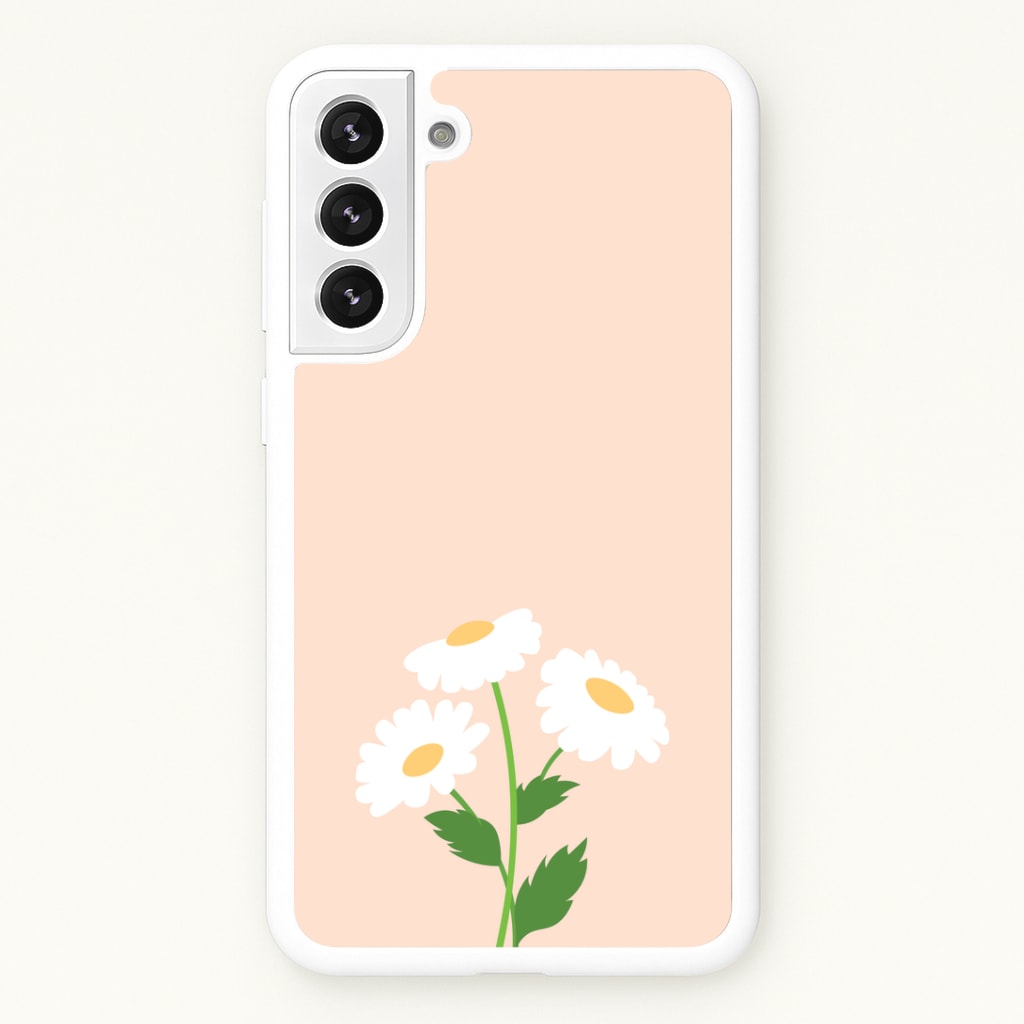 Peach And Dasies Phone Case