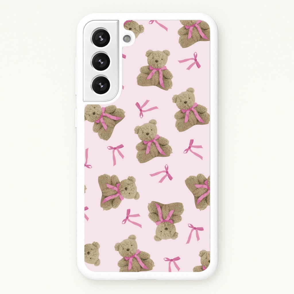 Coquette Teddy Bears And Bows Pattern Phone Case