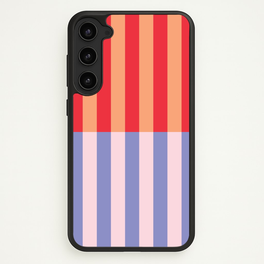 Multicoloured Pinstripe Abstract Pattern Phone Case - Galaxy S23 Plus / Standard