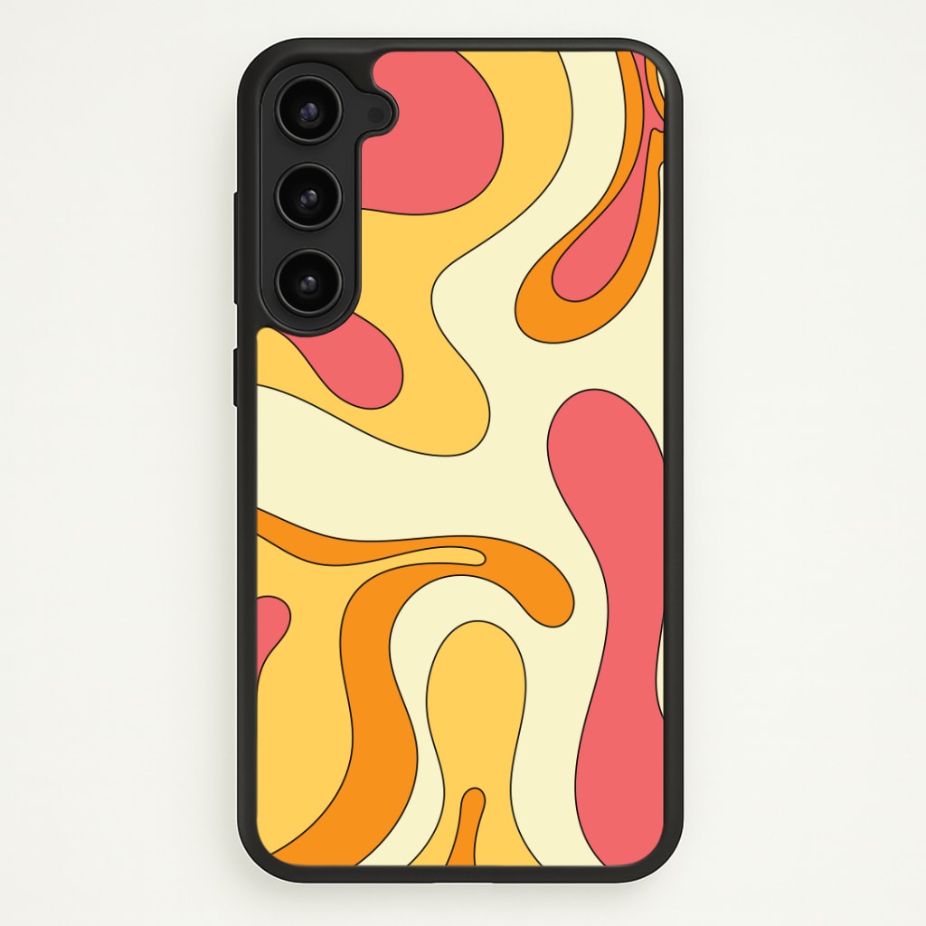 Pastel Waves Abstract Pattern Phone Case - Galaxy S23 Plus / Standard