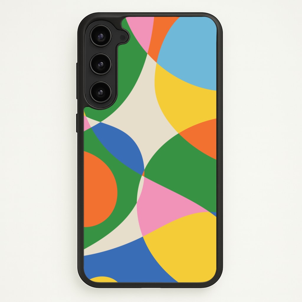 Colourful Abstract Shapes Pattern Phone Case - Galaxy S23 Plus / Standard