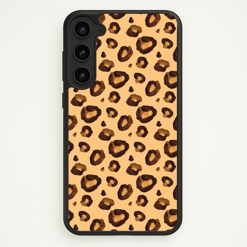 Watercolour Cheetah Print Phone Case - Galaxy S23 Plus / Standard