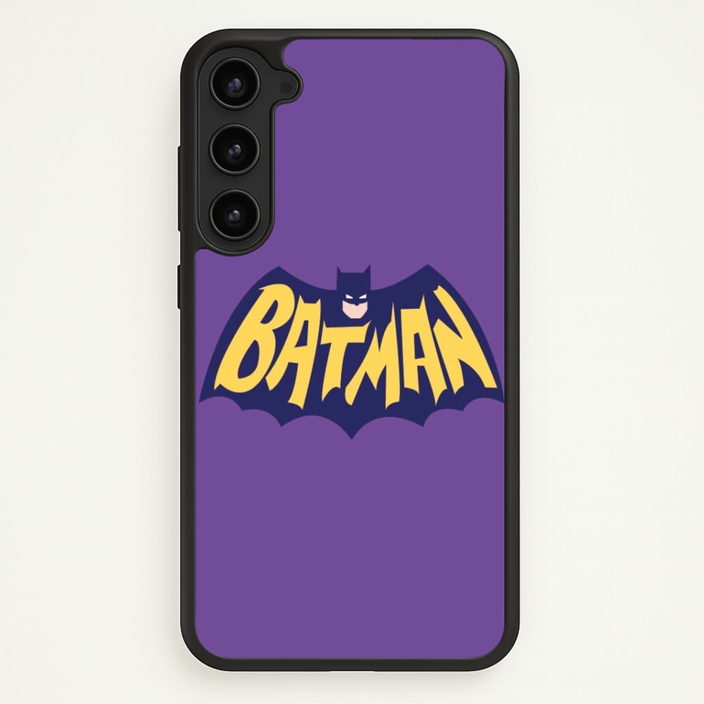 Bat Superhero Purple Logo Phone Case - Galaxy S23 Plus / Standard