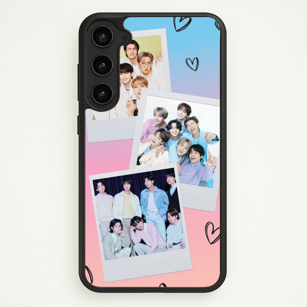 K-Pop Band Polaroid Collage Phone Case - Galaxy S23 Plus / Standard