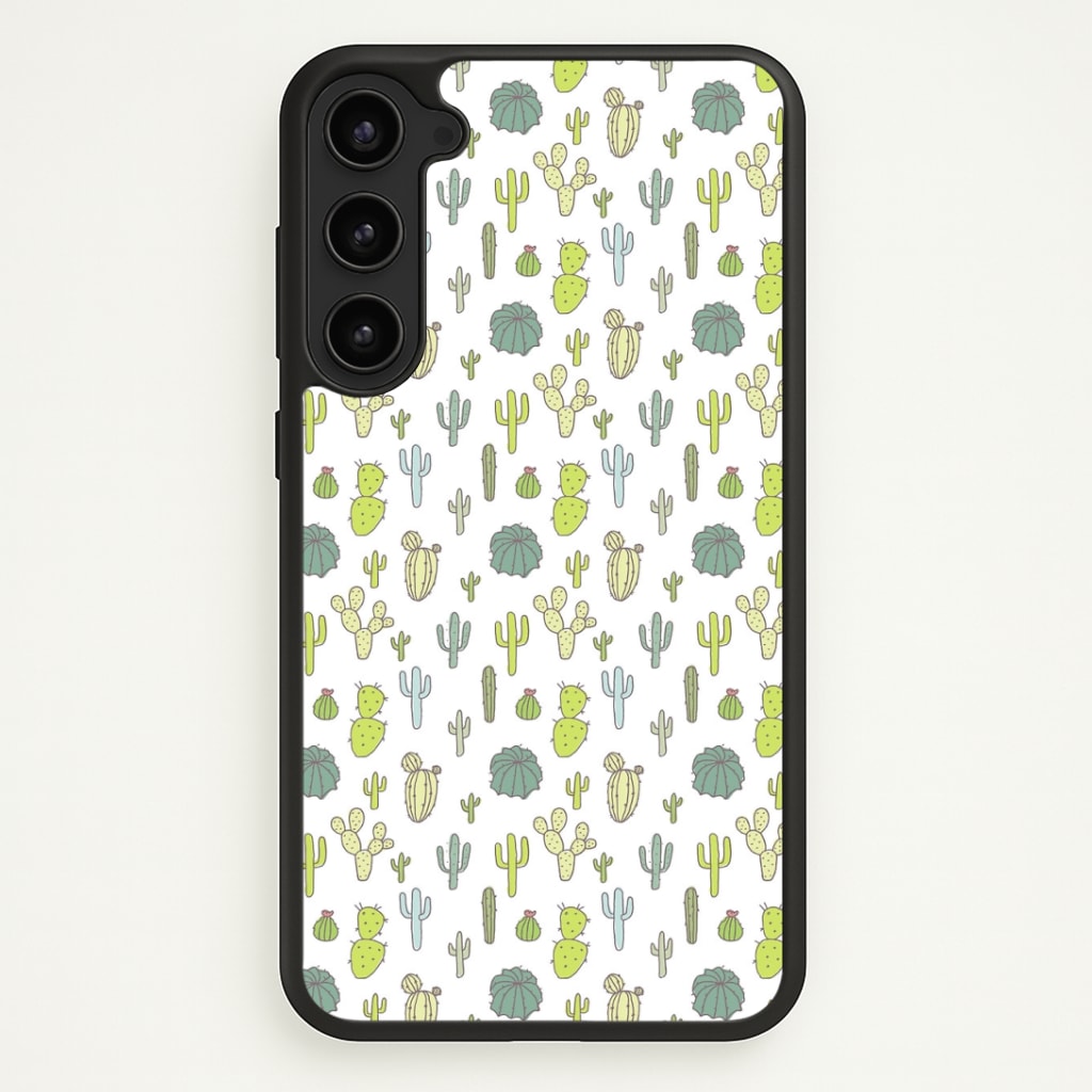 Cactus Pattern Phone Case - Galaxy S23 / Standard