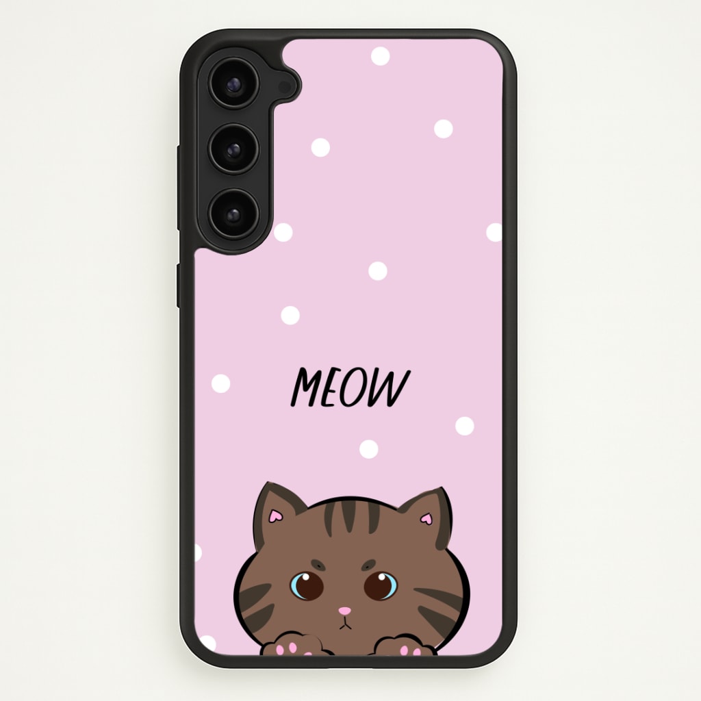 Meow Purple - Cats Phone Case - Galaxy S23 Plus / Standard