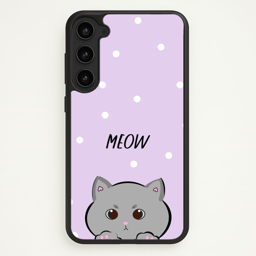 Grey Kitty - Cats Phone Case - Galaxy S23 Plus / Standard