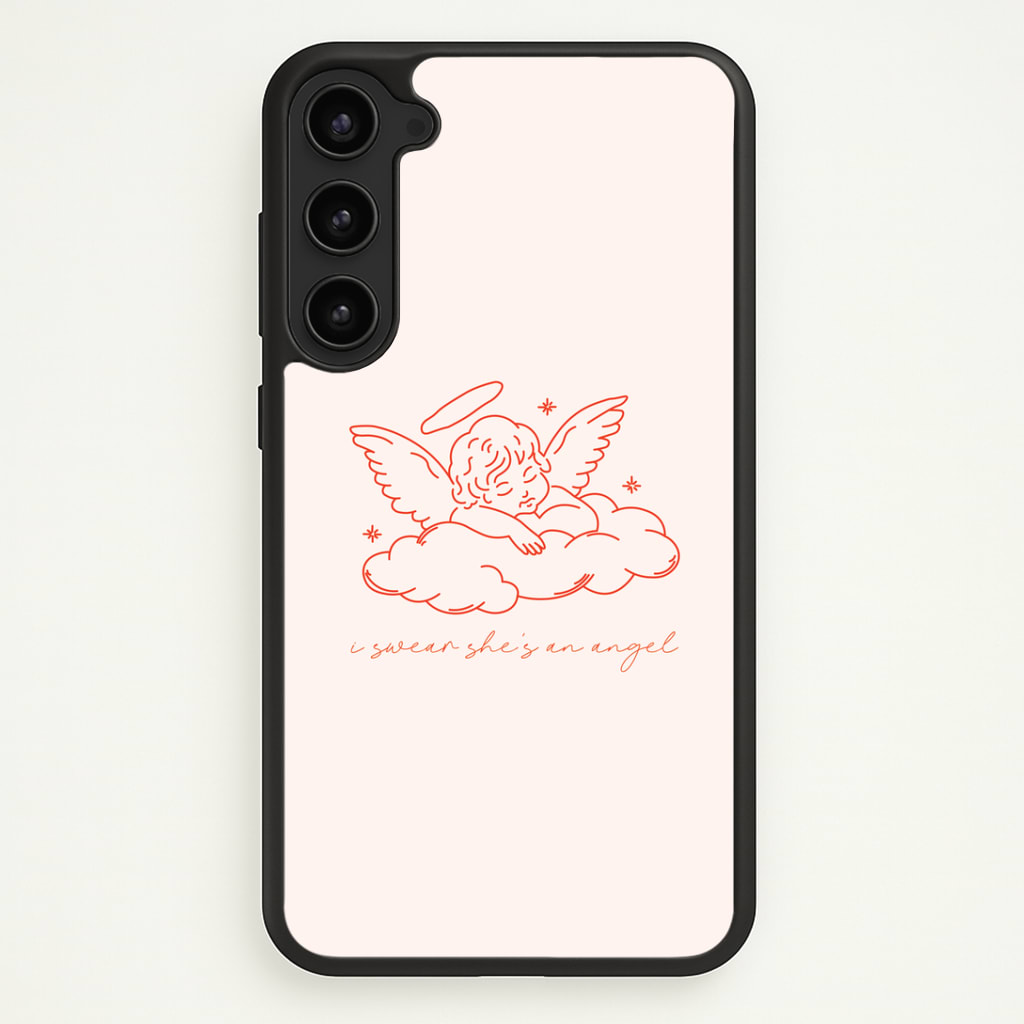 I Swear Shes An Angel - Clean Girl Aesthetic Phone Case - Galaxy S23 Plus / Standard