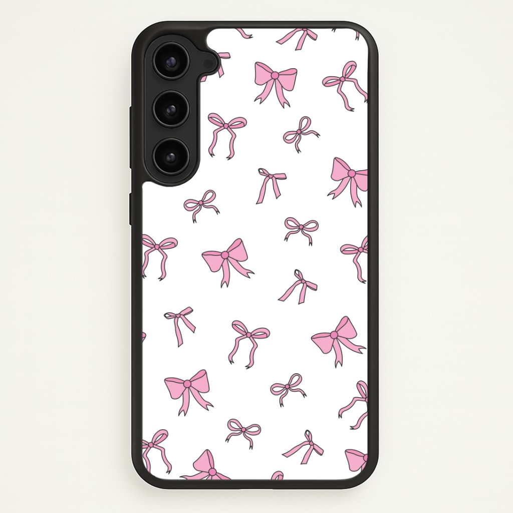 Coquette Variety Pink Bows Pattern Phone Case - Galaxy S23 Plus / Standard