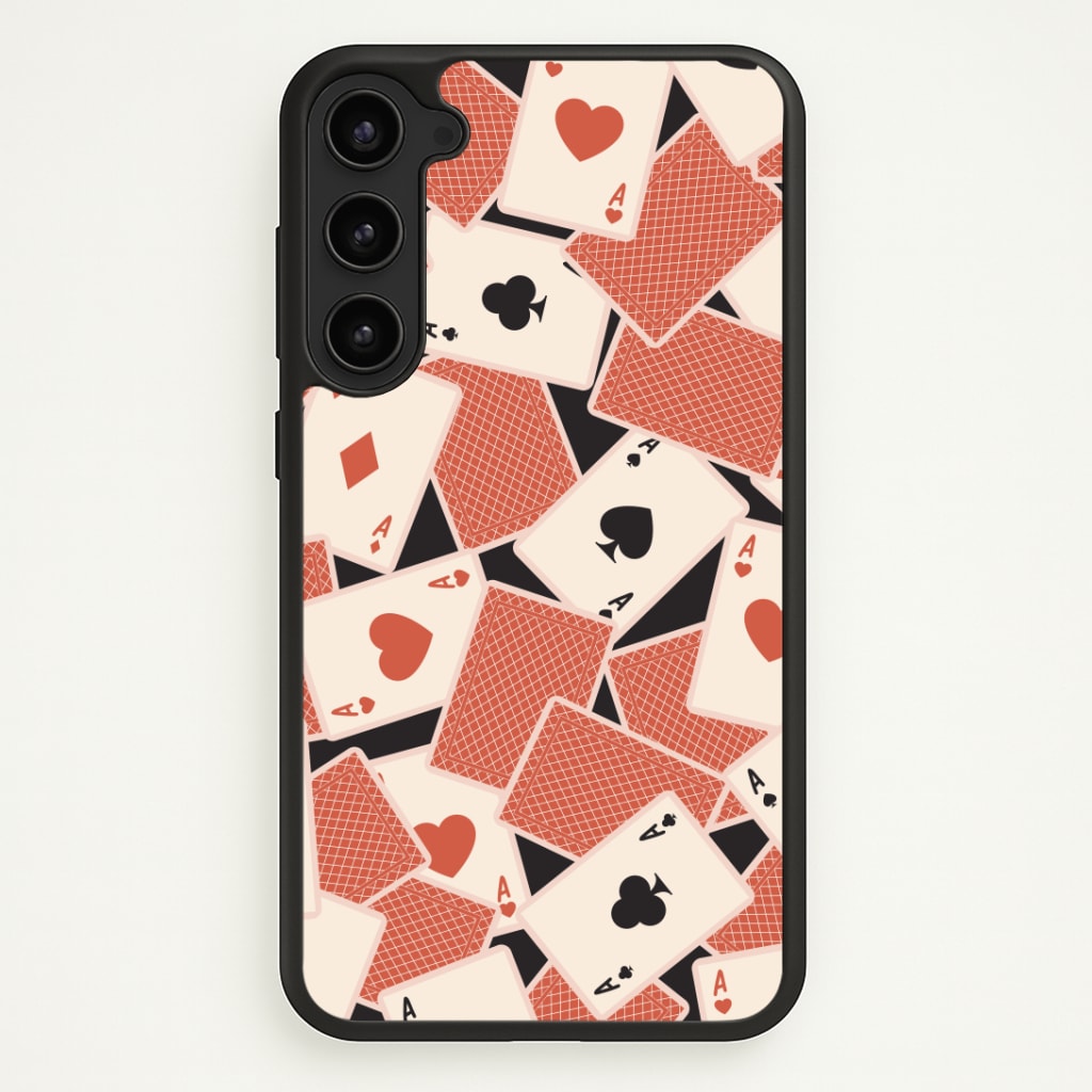 Playing Cards Collage Pattern Phone Case - Galaxy S23 / Standard