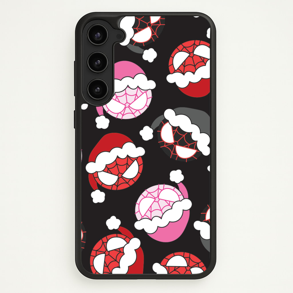 Spider Heroes Christmas Pattern Phone Case - Galaxy S23 Plus / Standard