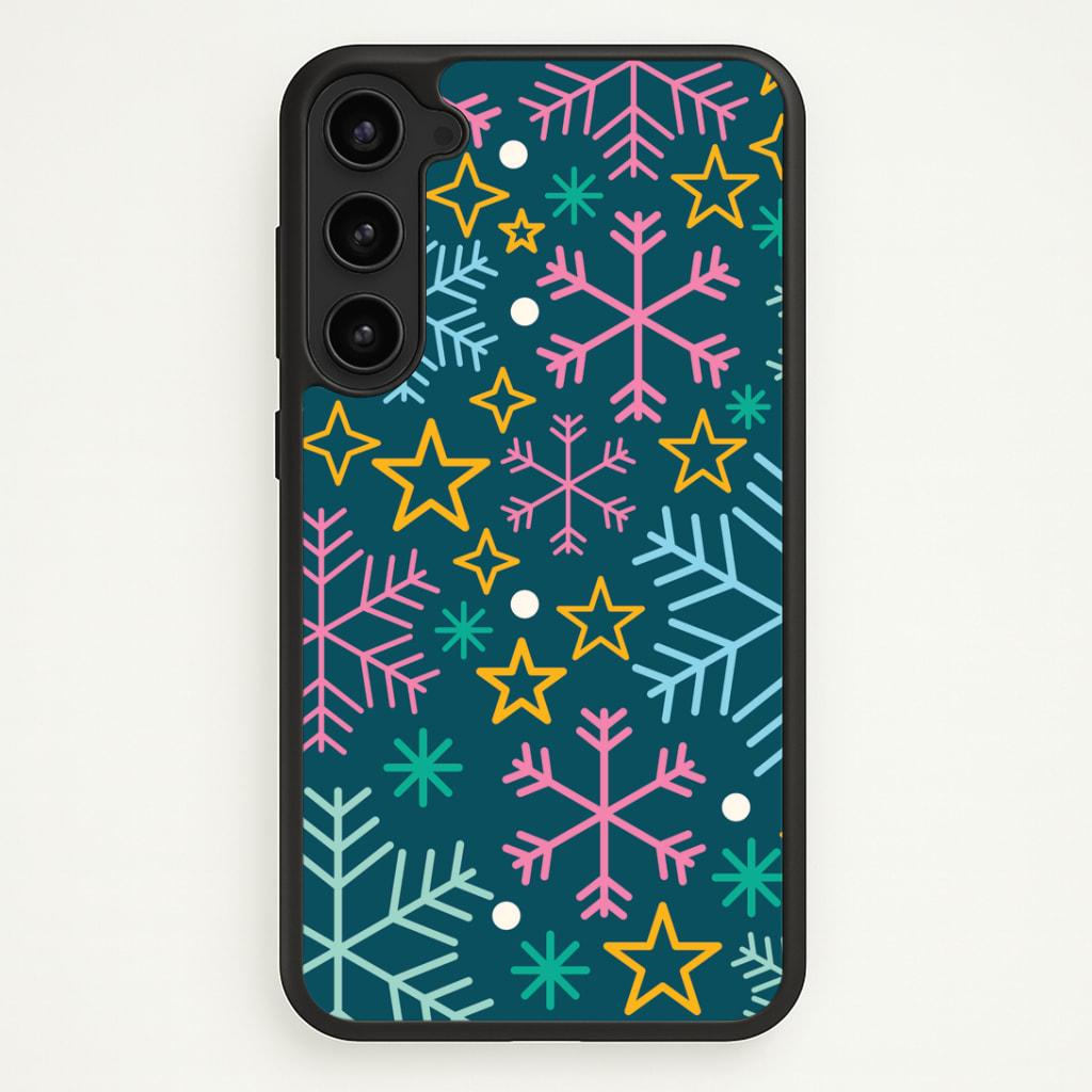 Colourful Christmas Symbols Pattern Phone Case - Galaxy S23 Plus / Standard