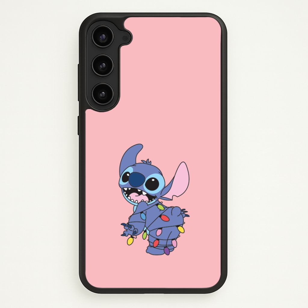 Cute Blue Alien Fairylights Phone Case - Galaxy S23 Plus / Standard