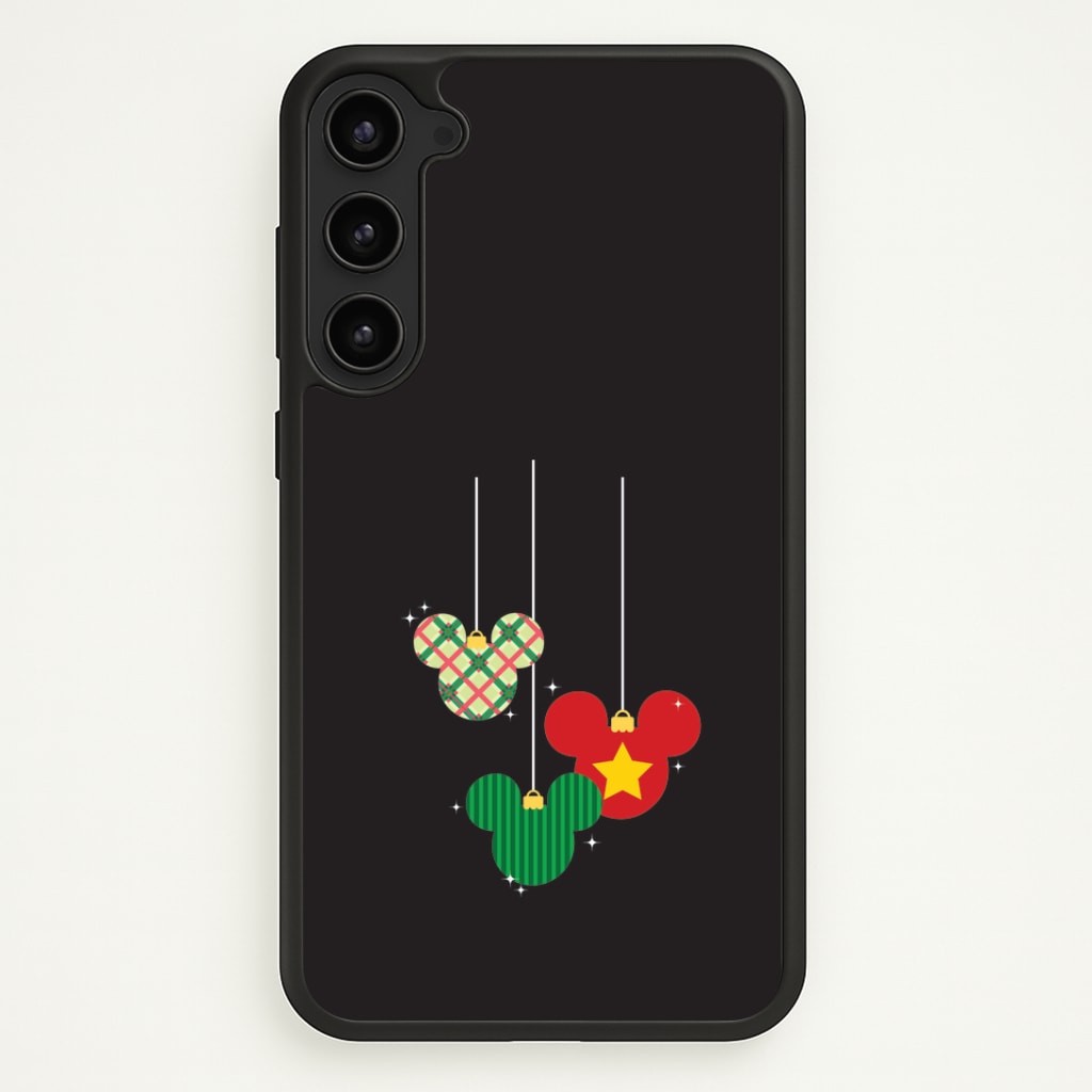 Cartoon Mouse Hanging Baubles Phone Case - Galaxy S23 Plus / Standard