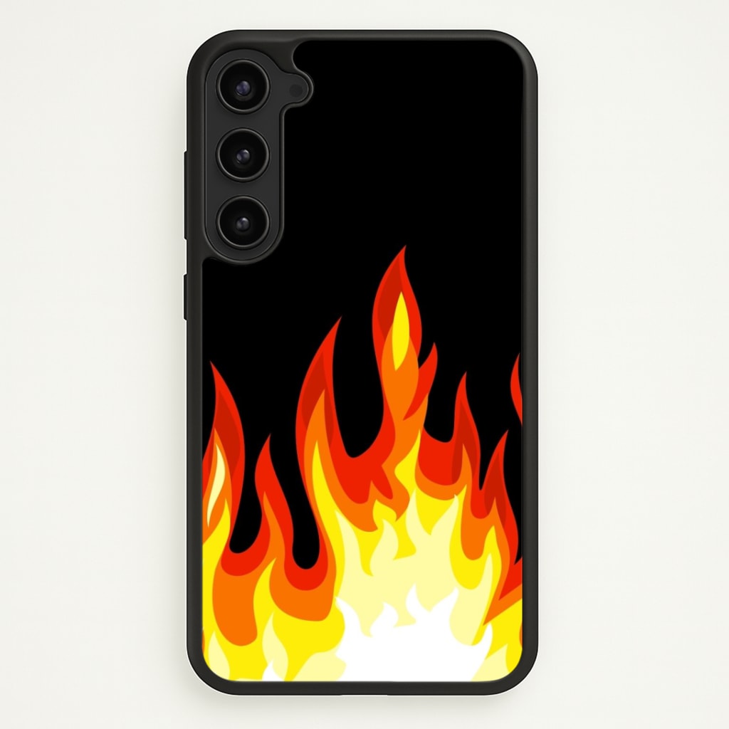 Black Flame Phone Case - Galaxy S23 Plus / Standard