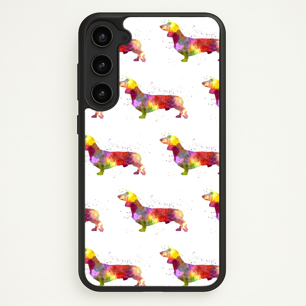 Watercolour Dachshund Phone Case - Galaxy S23 Plus / Standard
