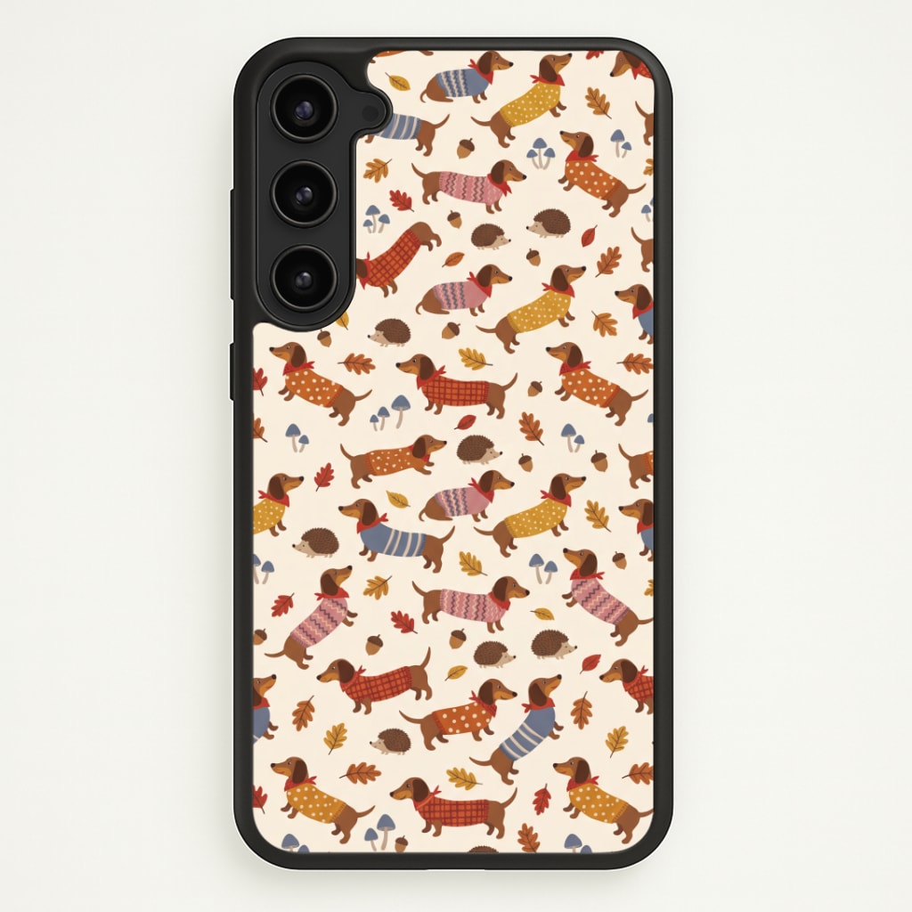 Autumn Sweater Dachshunds Phone Case