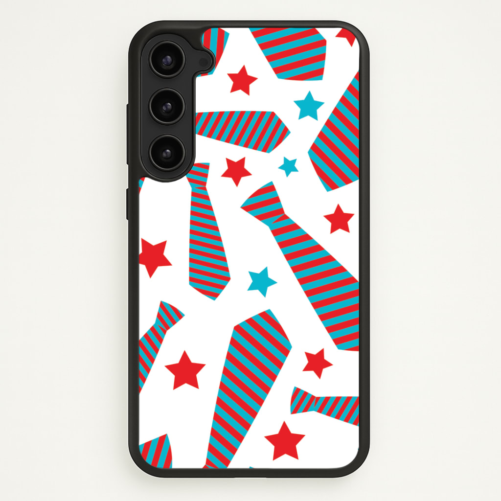 Tie And Stars Pattern Phone Case - Galaxy S23 Plus / Standard