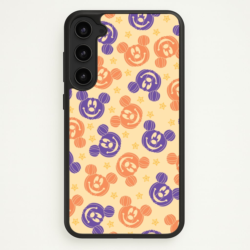 Pumkin Mouse And Stars Pattern Phone Case - Galaxy S23 Plus / Standard