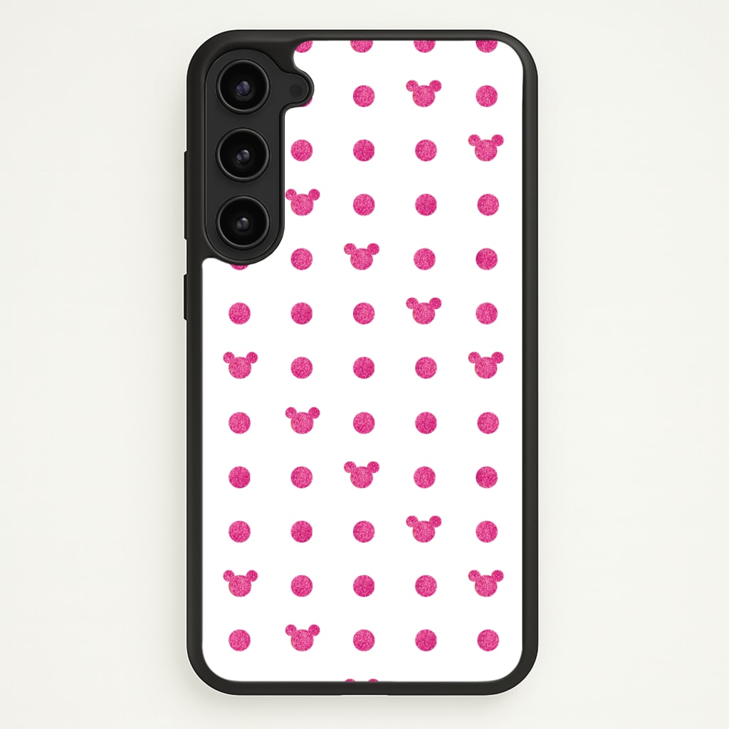 Mickey Polkadot White Fairytale Phone Case - Galaxy S23 Plus / Standard