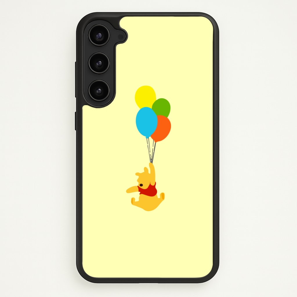 Pooh On Balloons Phone Case - Galaxy S23 / Standard