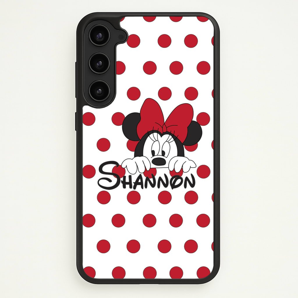 Minnie Mouse - Personalised Fairytale Phone Case - Galaxy S23 / Standard