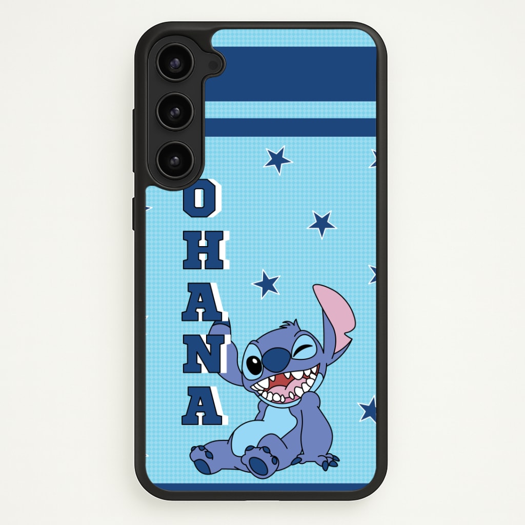 Blue Alien Ohana Phone Case - Galaxy S23 / Standard