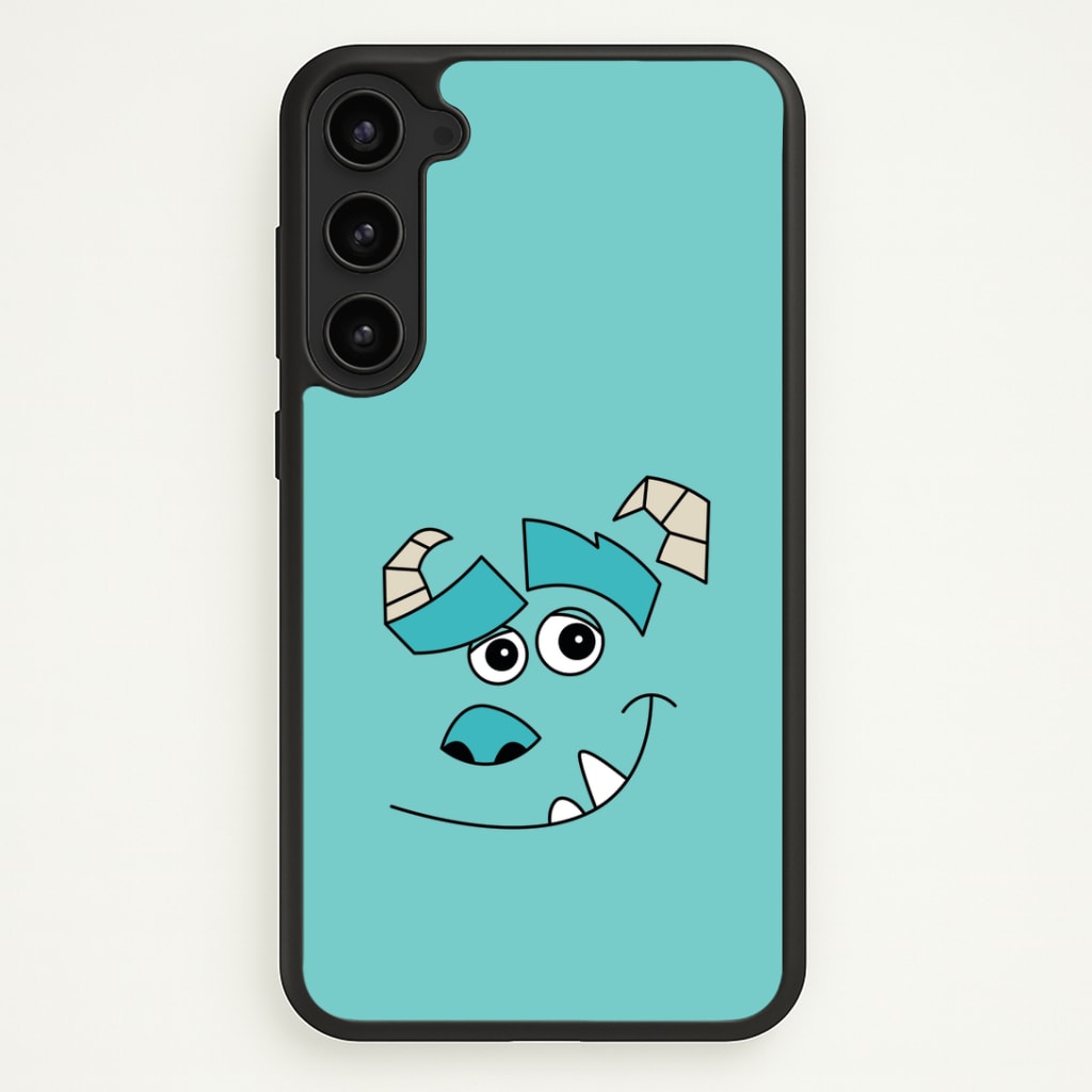 Blue Monster Face Phone Case - Galaxy S23 / Standard