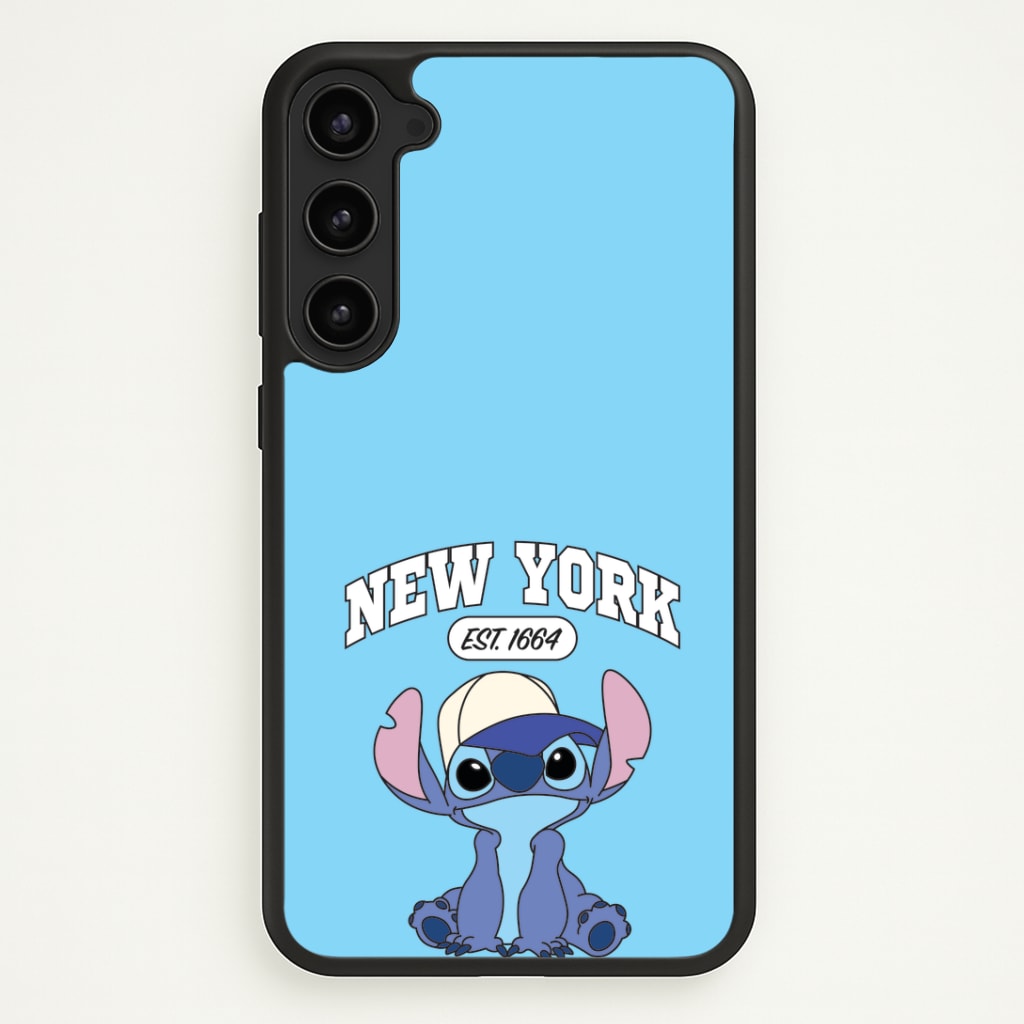 New York Blue Alien Phone Case - Galaxy S23 Plus / Standard