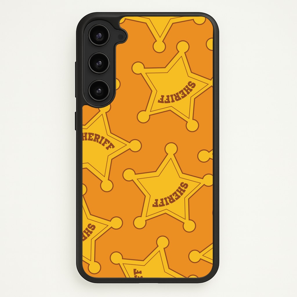 Sheriff Badge Pattern Phone Case - Galaxy S23 Plus / Standard