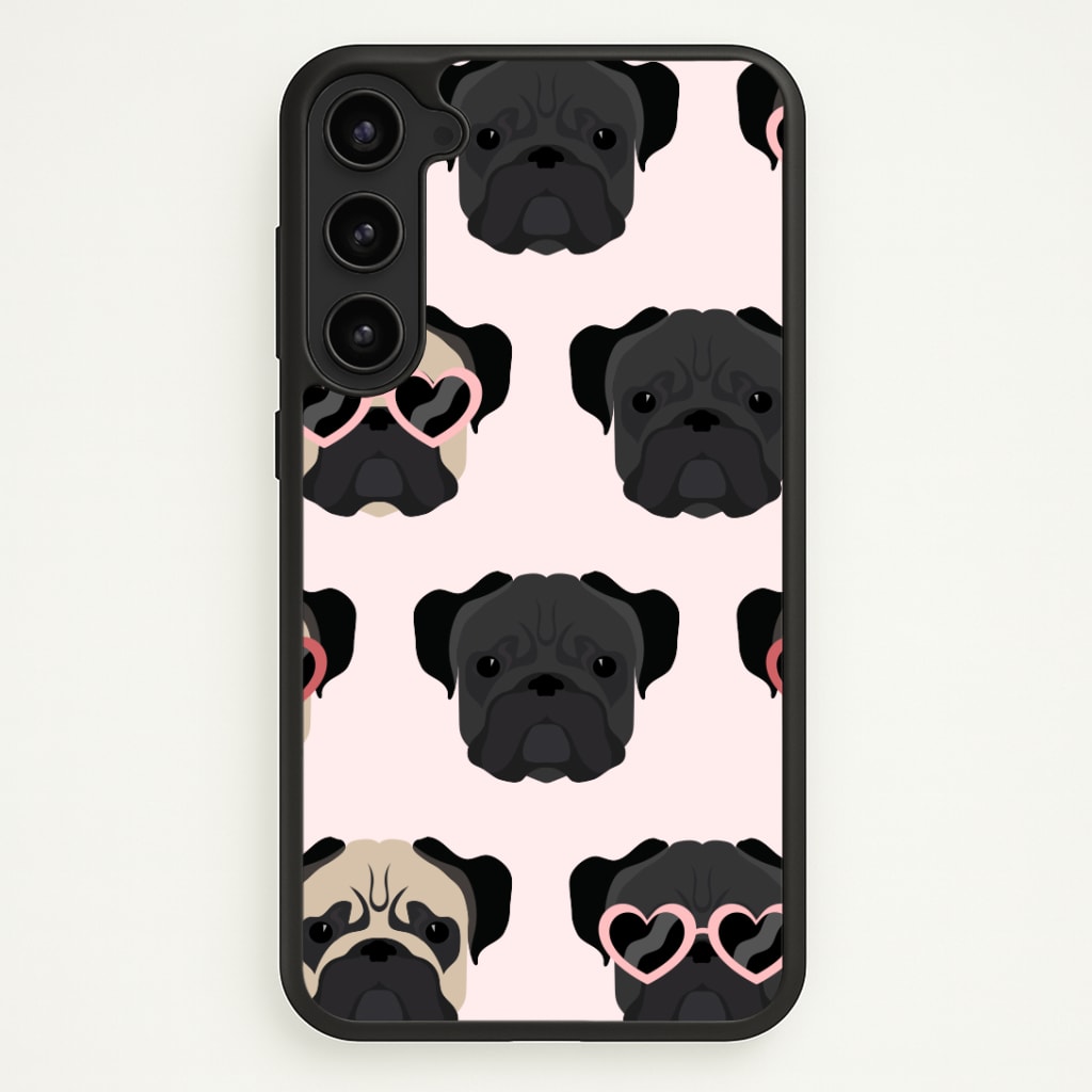 Sunny Pug Life - Dog Pattern Phone Case - Galaxy S23 / Standard
