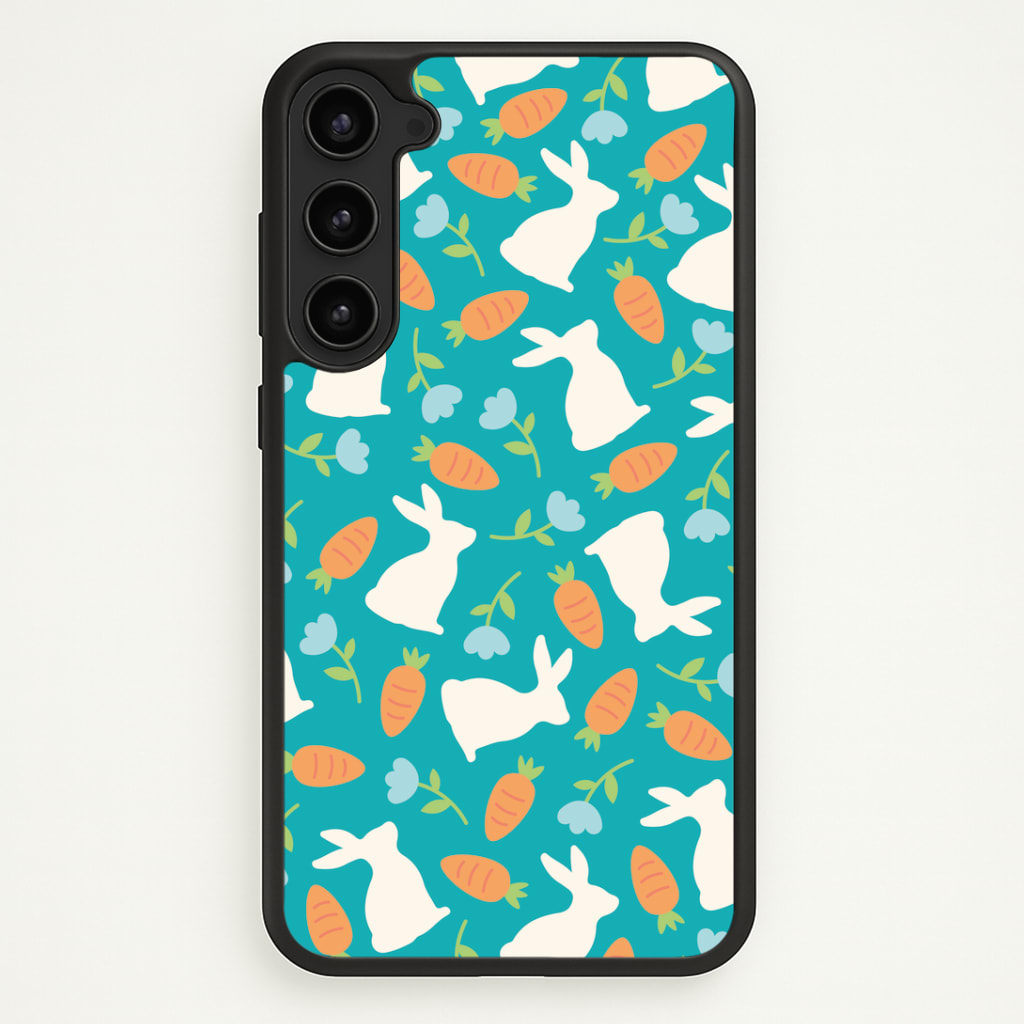 Bunnies And Carrots - Easter Patterns Phone Case - Galaxy S23 Plus / Standard