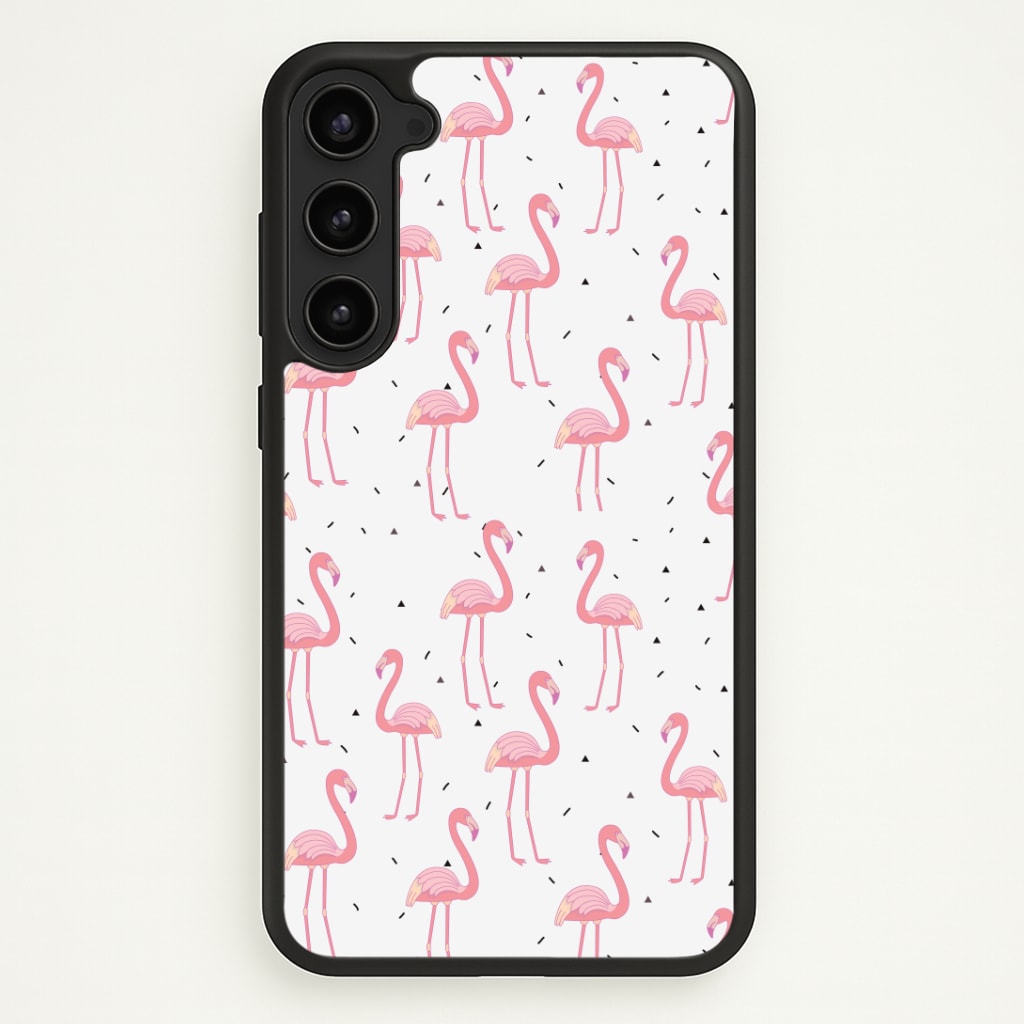 Pink Flamingo Pattern Phone Case - Galaxy S23 / Standard