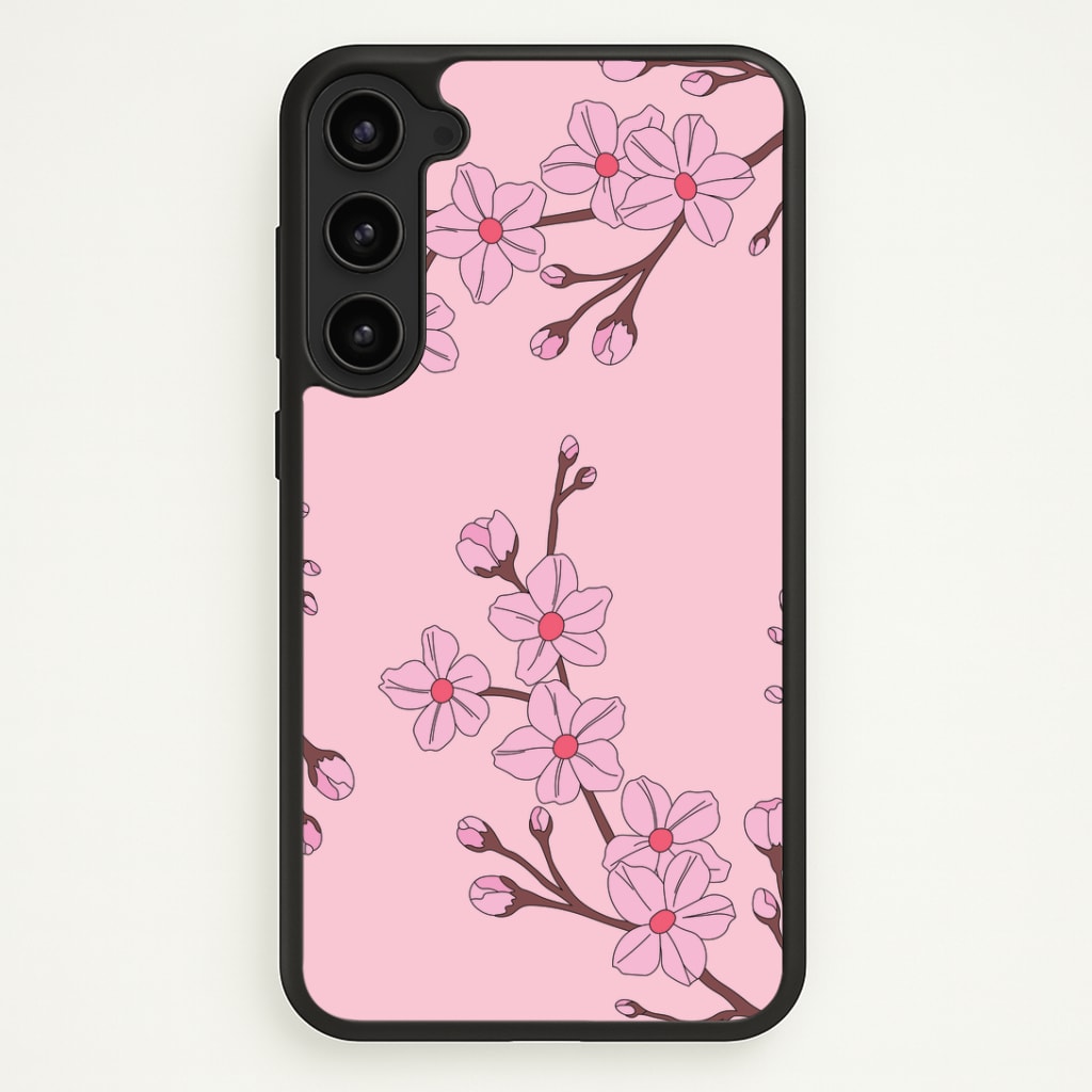 Cherry Blossom Pattern Phone Case - Galaxy S23 Plus / Standard
