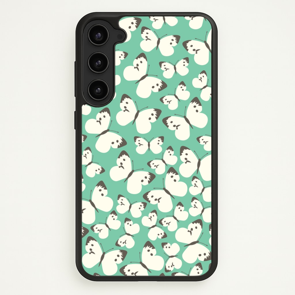 White Butterfly - Butterfly Patterns Phone Case - Galaxy S23 / Standard