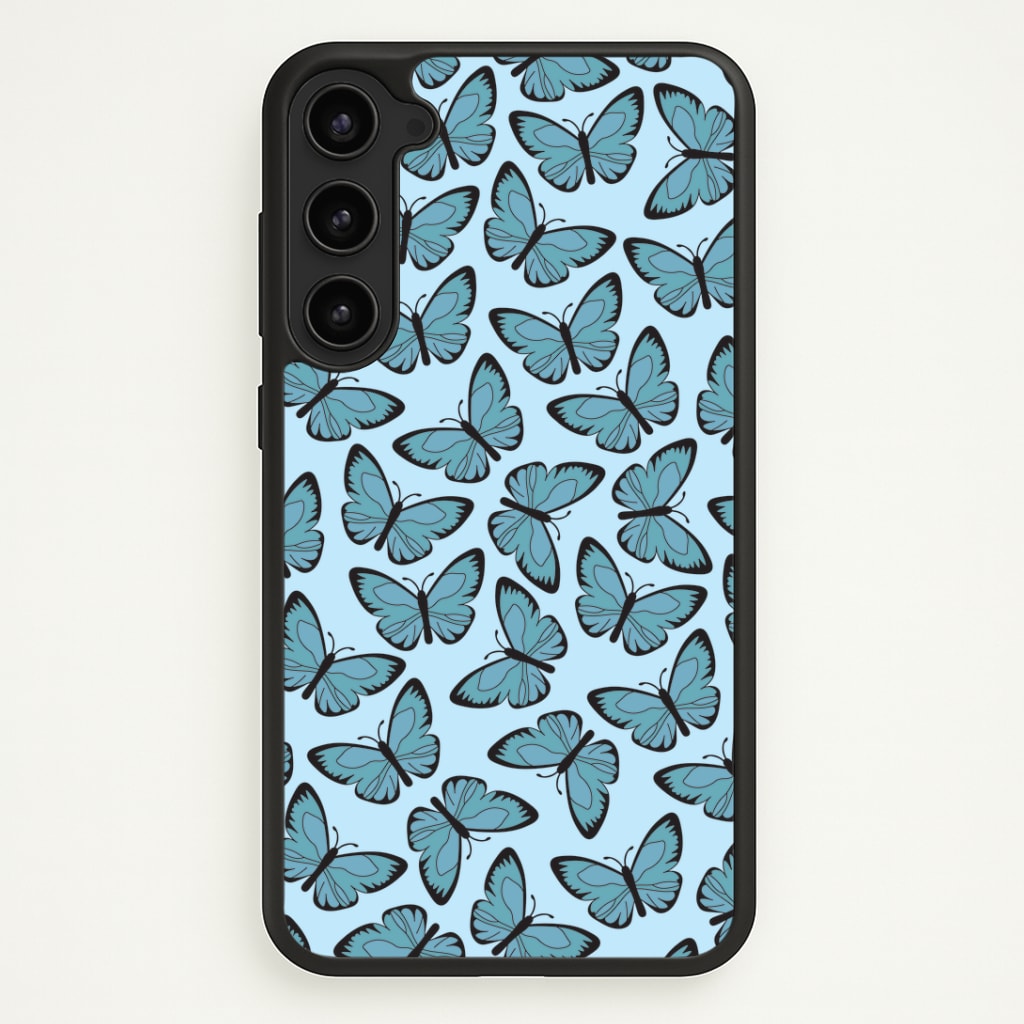 Blue Butterfly - Butterfly Patterns Phone Case - Galaxy S23 Plus / Standard