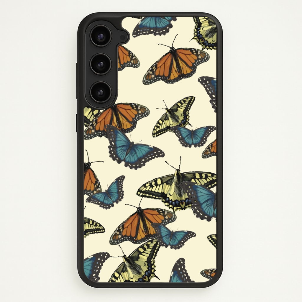 Butterfly Assortment Pattern Phone Case - Galaxy S23 Plus / Standard